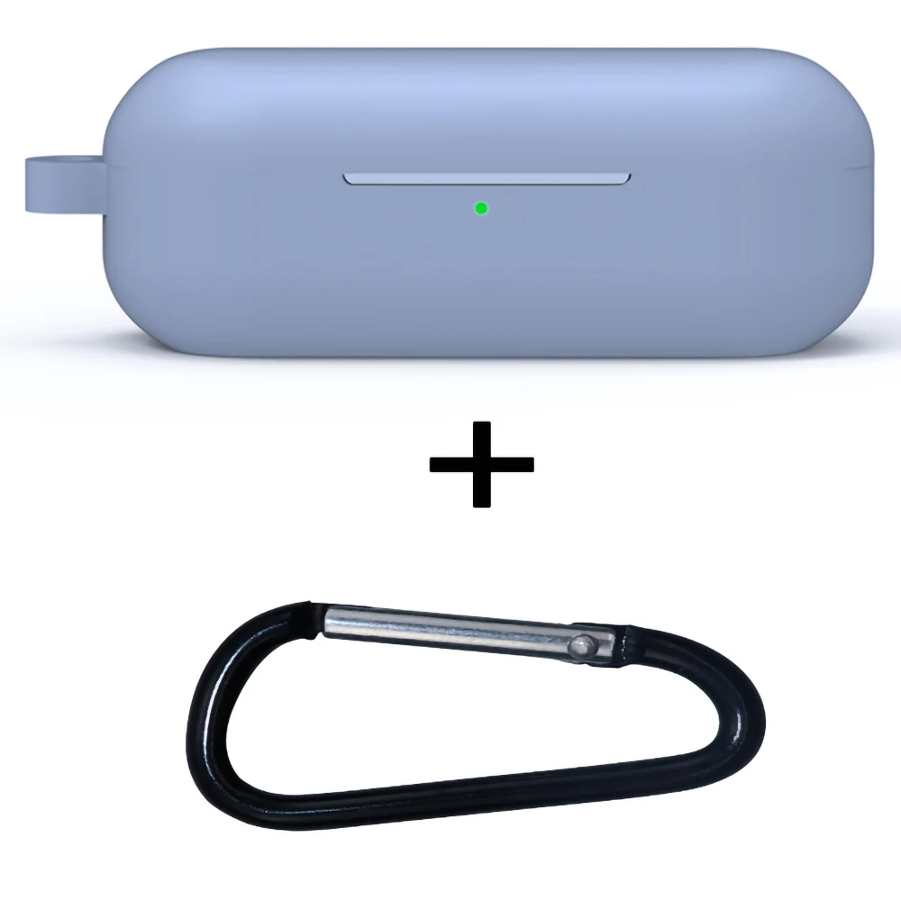 Чехол для наушников s для huawei FreeBuds Lite чехол в китайском стиле мягкий силиконовый Противоскользящий защитный чехол - Цвет: Светло-голубой