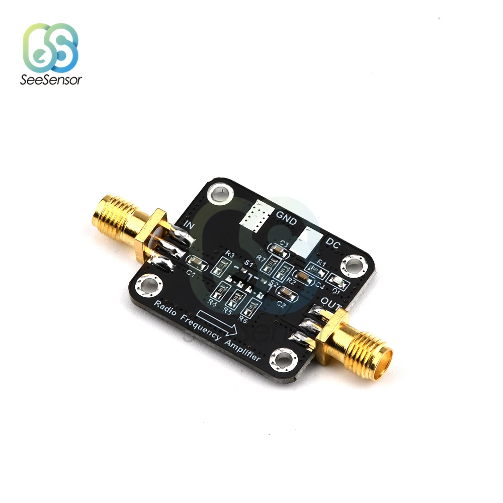 10KHz to 1GHz 10dBm RF Broadband Amplifier LNA Module HF VHF UHF FM Ham Radio Low Noise Amplifier Board DC 12V