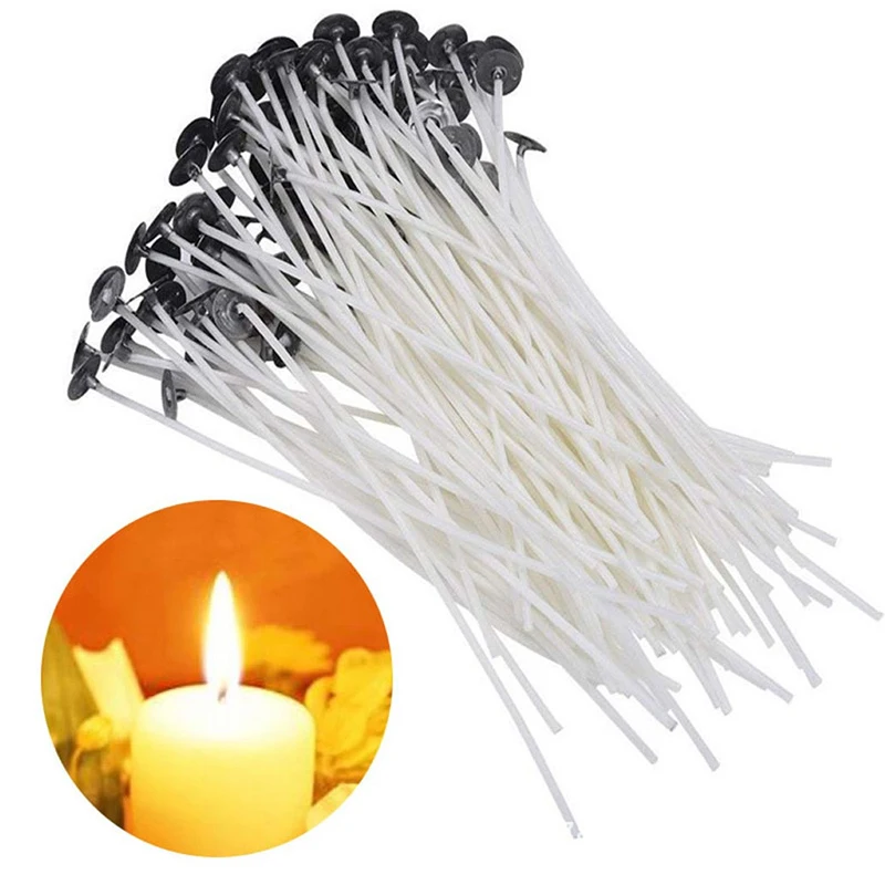 20PCS Candle Wicks 20CM COTTON Core Candle Making Supplies Pretabbed 