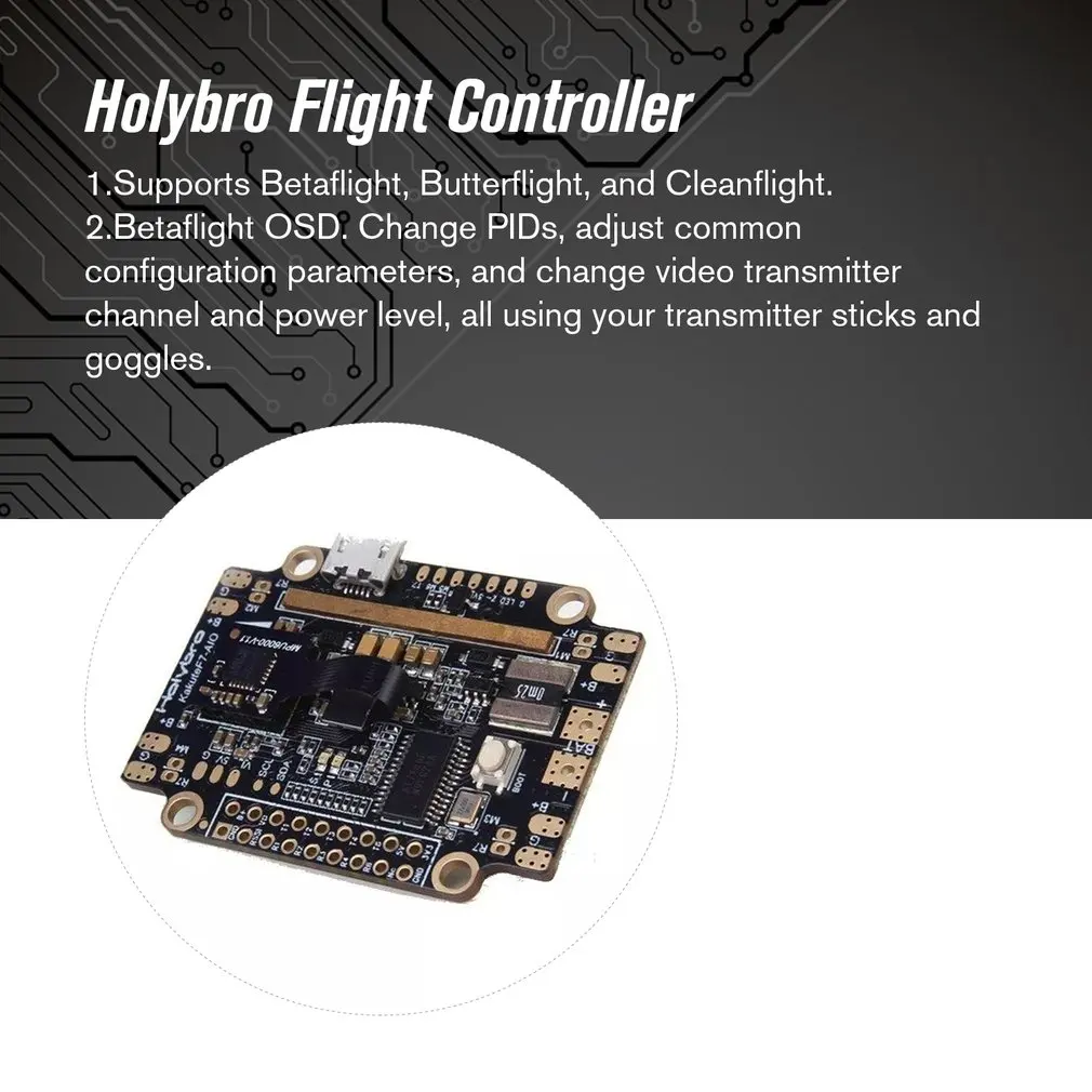 Holybro Kakute F7 AIO V1.5 STM32F745 FC Контроллер полета с OSD PDB Датчик тока барометр для радиоуправляемого дрона запчасти Holybro Kakute F7 AIO V1.5 STM32F745 FC Контроллер полета с OSD PDB Датчик тока барометр для радиоуправляемого дрона запчасти