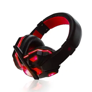 

Professional Led Light Gaming Headphones for PS4 Computer Adjustable Bass Stereo PC Gamer Over Ear Wired Headset With Mic Gifts