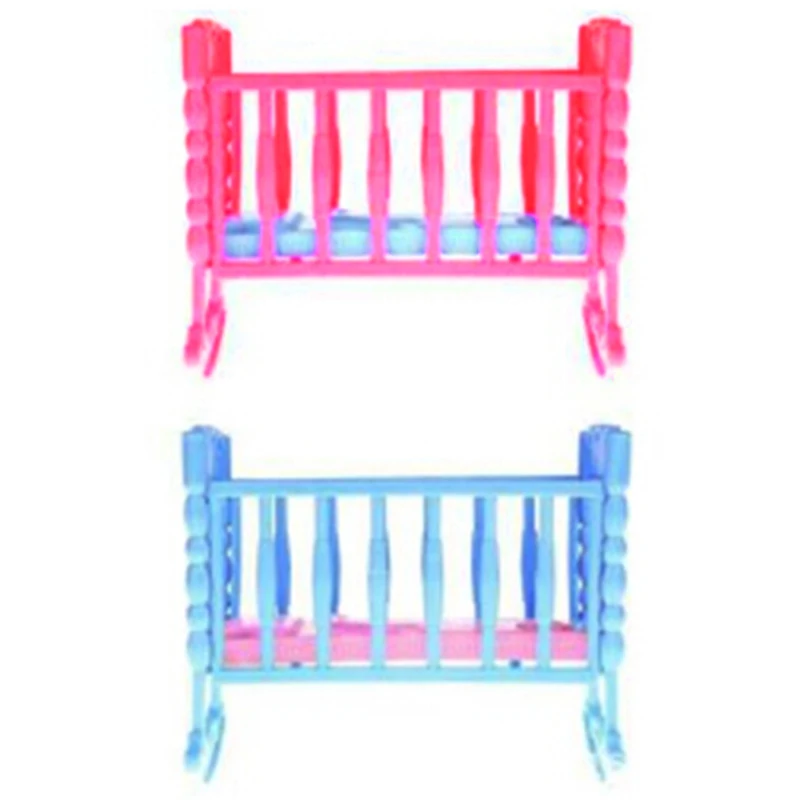 12.5*9*10.5cm Darling Doll Furniture for Rocking Cradle Bed Accessories Toys For Children Mini Dolls House Kids Toy | Игрушки и хобби