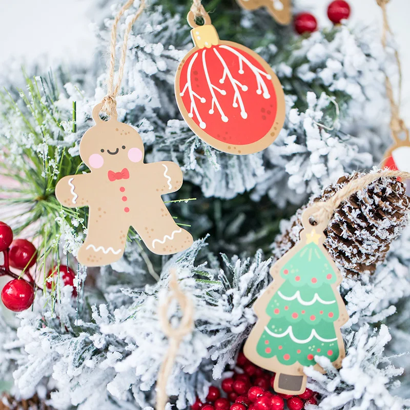 50 шт. милые Мультяшные бумажные закладки для книг с надписью &quotMerry Christmas" |