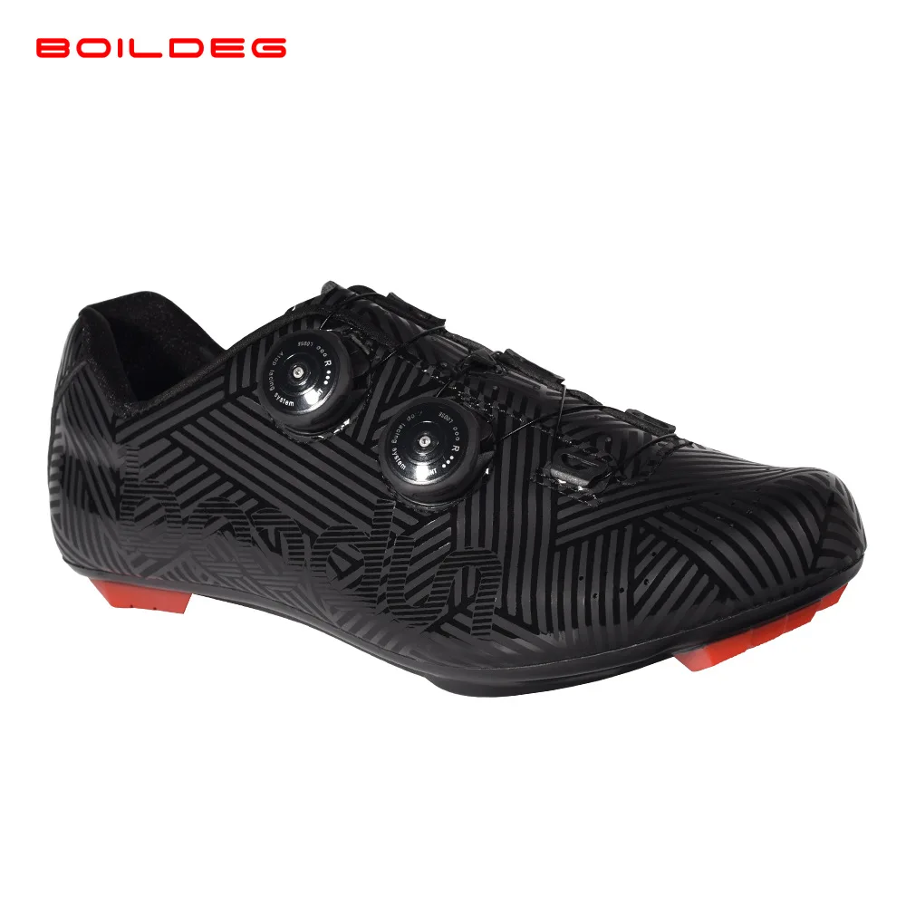 Cycling Shoes Boodun Road Cycling Shoes Outdoor Sports SPD Anti-skid Speed Cycling Shoes Men Profession Racing Self-Locking Bike