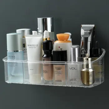 

Wall Hanging Cosmetic Storage Organizer Boxes Makeup Storage Rack Holder Bathroom Toiletries Shelf Desktop Make Up Case Organize