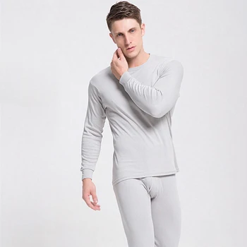 

2020 Men Thermal Underwear Long Johns Men Autumn Winter Tops+Pants 2 piece Set Keep Warm Thick Plus Size L-2XL Termica Homem