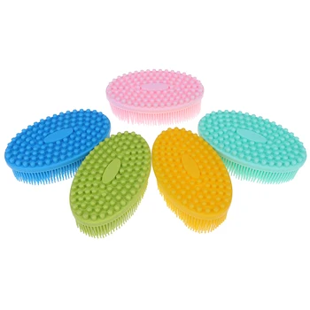 

1PCS Shampoo Cleaning Brush Body Cleansing Shower Bath Massager Silicone Scalp Comb Head Massage Hair Stress Relax