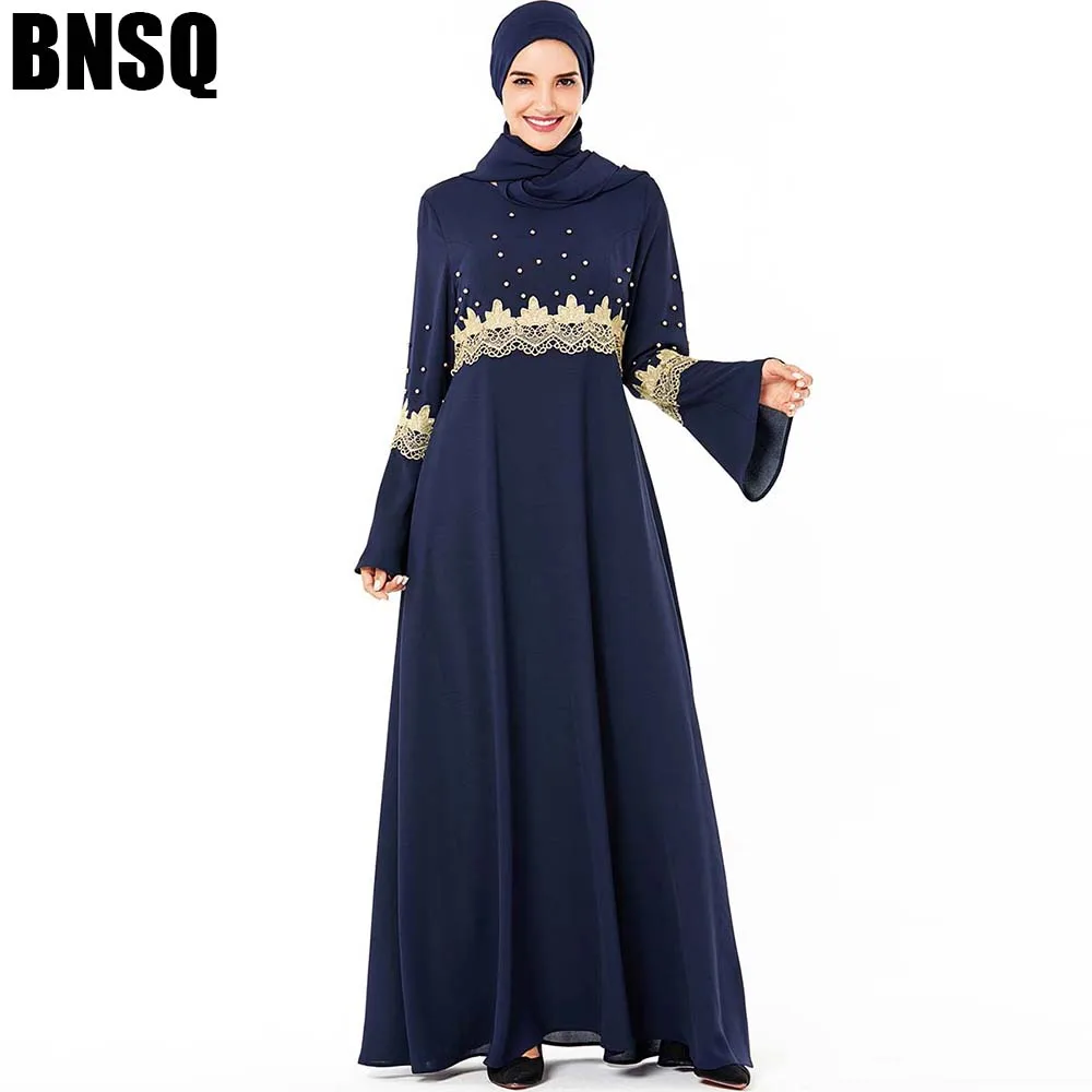 BNSQ Дубай Abaya для женщин хиджаб женская одежда мусульманской одежды|Мусульманская