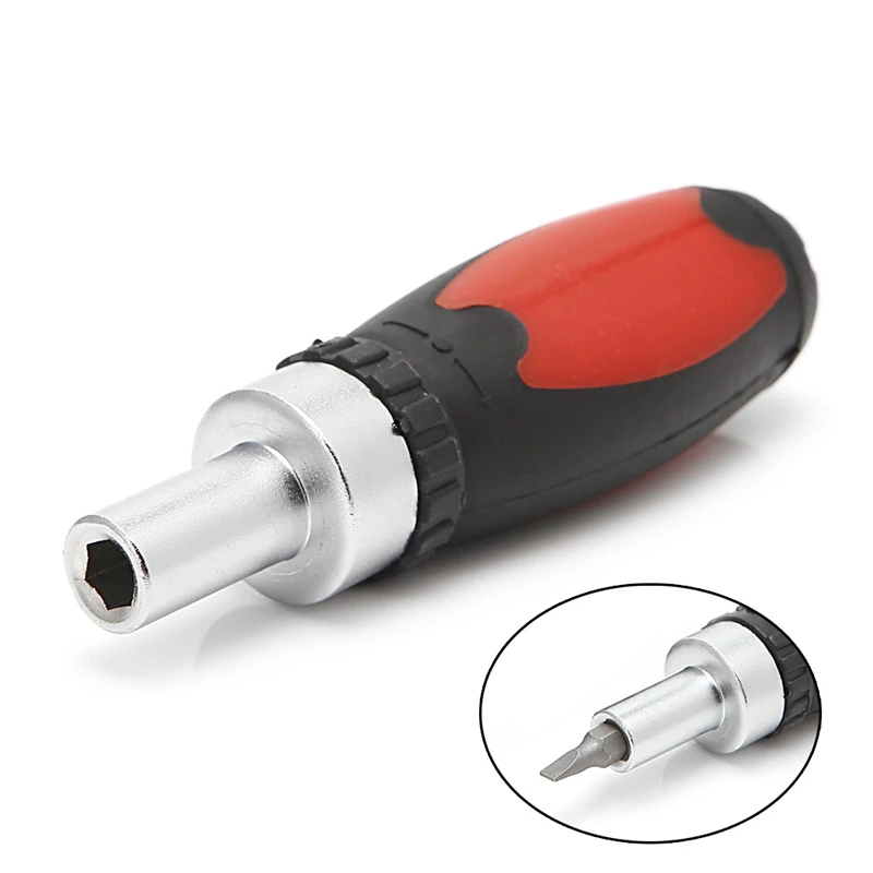 

Ratchet Wrench Screwdriver Ratchet Handle Screw Driver Carbon Steel 6.35mm L4MF