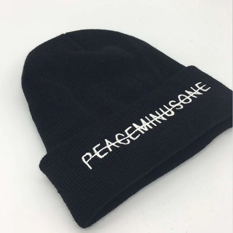 Bigbang Peaceminusone вязанные шапочки с вышивкой G-Dragon персональный альбом Kwon Ji Young Unisex аксессуар весна осень зима LJJ300