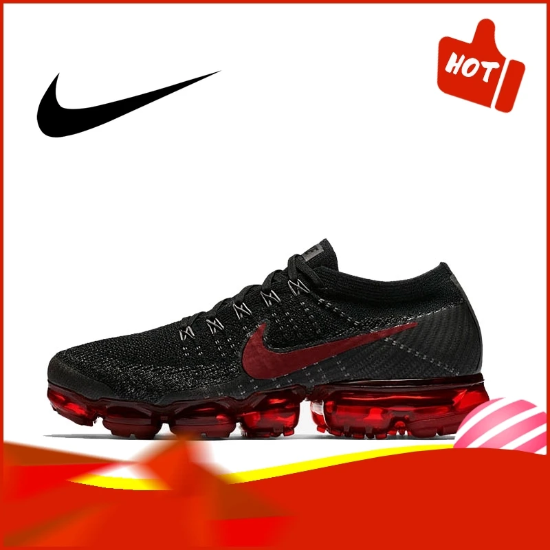 Цена Оригинальные подлинные мужские кроссовки для бега Nike Air VaporMax Be True Flyknit, спортивная обувь для улицы, Классическая дышащая обувь 849558 013