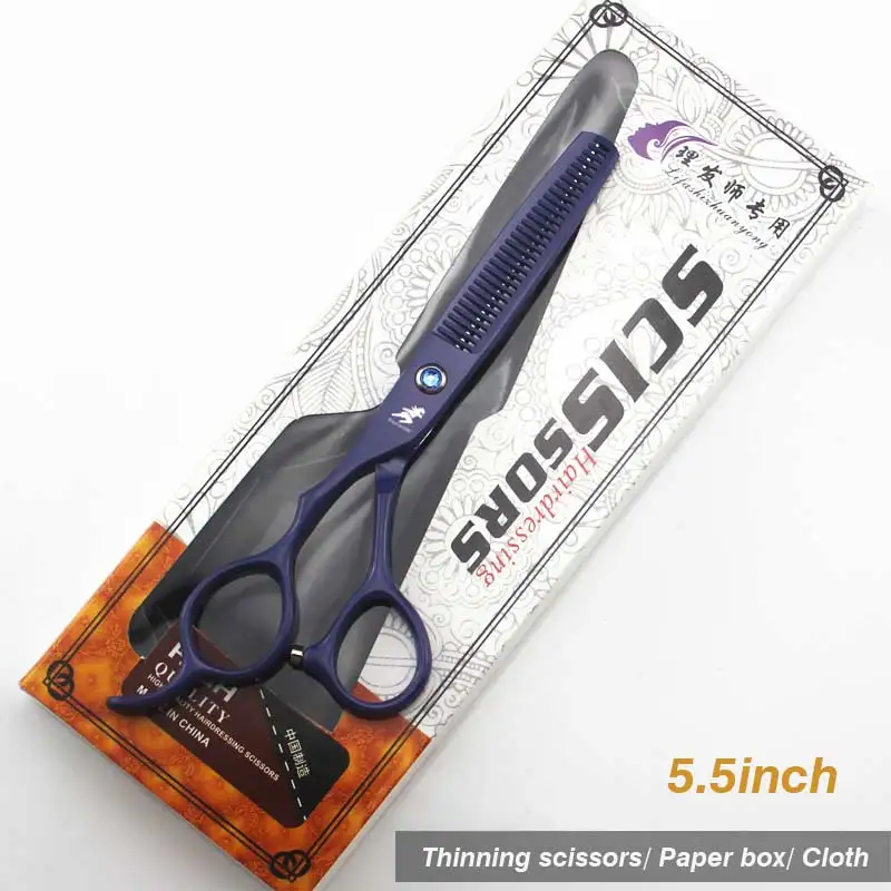 5.5Violet Thinning 5,5/6,0 дюймов серебряные японские ножницы для волос дешевые Парикмахерские ножницы Ножницы Парикмахерская бритва стрижка левосторонние ножницы - Цвет: 5.5Violet Thinning