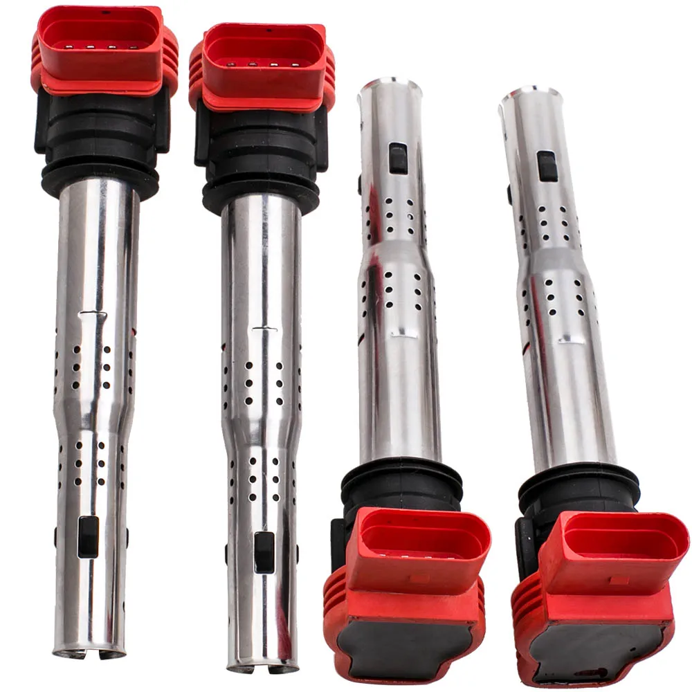 4pcs Ignition Coil Pack Fit Audi A4 A5 R8 &amp VW Golf GTI 2.0T FSI 06E905115E | Автомобили и мотоциклы