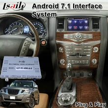 Android 7,1 автомобильный gps-навигатор для Nissan Patrol Y62 Armada- год, мультимедийный видео интерфейс