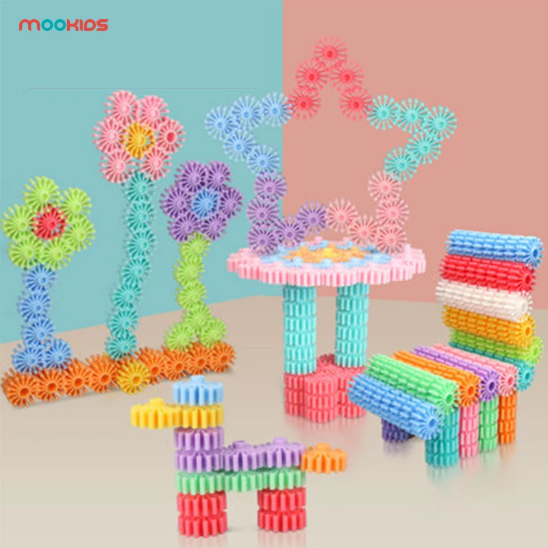 Mookids Снежинка майнкрафт многоцветные строительные блоки игрушка кирпич Снег DIY блок сборка раннего обучения игрушка Шахта ремесло