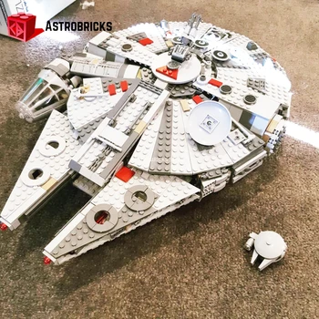 

Millennium Star Plan Falcon 1351Pcs LJ Brand LJ99022 Building Blocks Toys Compatible 75257 Bricks Model Space Ship Set UCS