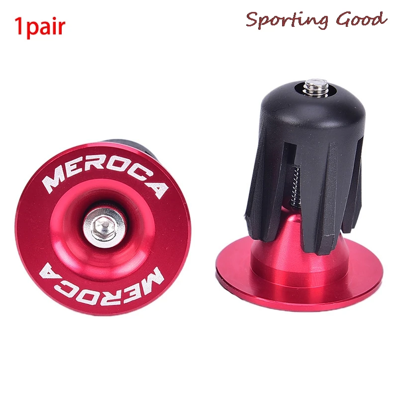 Bike Lightweight Bar End Plugs Aluminum Road Bicycle Grip Anti-slip Firm Handlebar Caps Accessory Bike Bar End Plugs 2Pcs