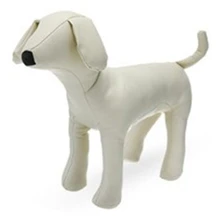 Новые кожаные манекены для одежды для собак, стоячие модели собак, игрушки для животных, демонстрационный манекен белого цвета M
