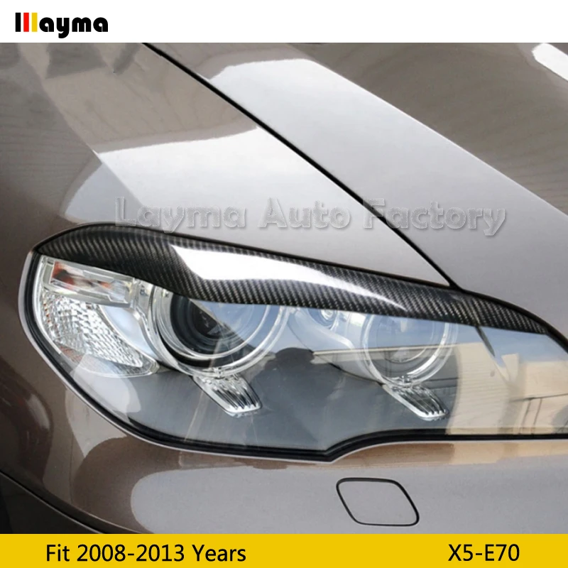 Автомобильные брови из углеродного волокна для BMW X5 35i 50i xDrive E70 2008 2009 2010 2011 2012 2013