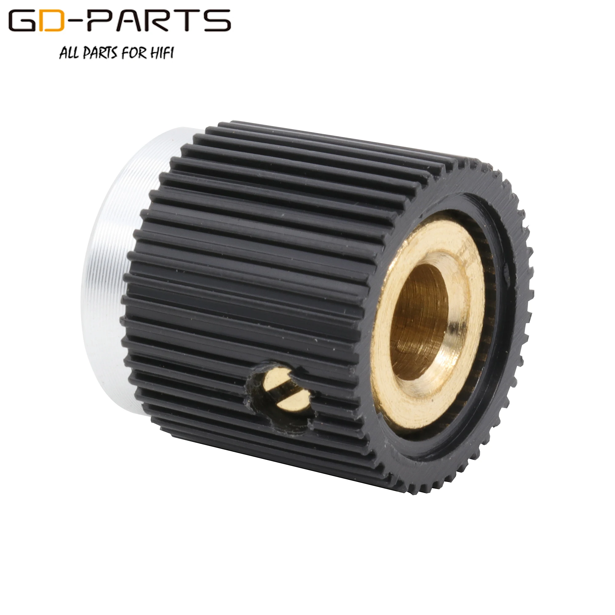 Conjunto de Plástico Botão do Ponteiro para Guitarra Baixo Amp Efeito Pedal Overdrive Gabinete Mixer 6.4 mm Latão Inserção 10 Peças 18*20 mm - Image 6
