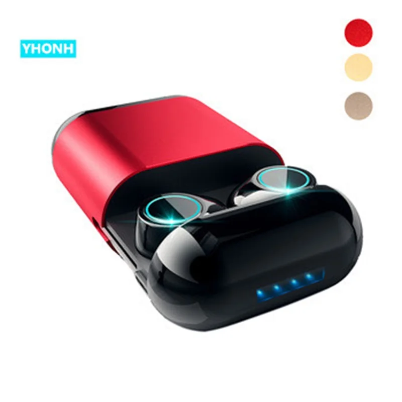 YHONH Bluetooth наушники TWS наушники беспроводные Bluetooth наушники стерео гарнитура Bluetooth наушники с микрофоном и зарядным устройством