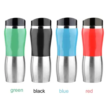 

Car Auto Heating Cup Kettle 400ml Hot Water Heater Bottle Portable Vacuum Flask Travel Car Electric Cup 12V Stainless Steel Wide