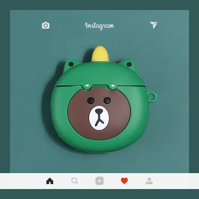 01 Для AirPods чехол для девочек прекрасный стиль уникальный мультфильм кожухи головных телефонов для Airpods 2 Прекрасный защитный чехол с ремешком для ключей с пряжкой - Цвет: 01