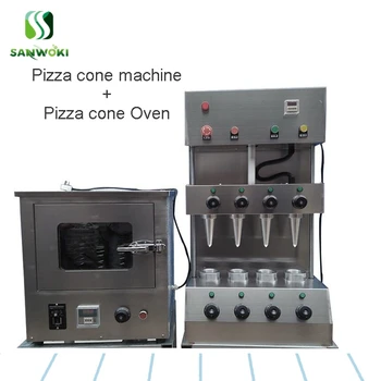 

Pizza cone machine + pizza cone Oven cone pizza baking machine with stainless steel 4 heads pizza cone making machine