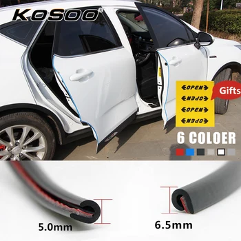 

KOSOO Car Vehicle Door Edge Side Scratch Crash Strip Protection Sticker Decal For Kia CEED Rio K2 Sorento Rio Soul Magentis
