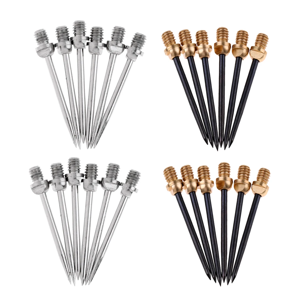 24pcs Harrows Darts Steel Tips Conversion Dart Tip Points 2BA Darts Accessories Black & White