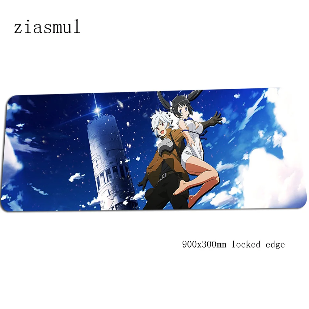 DanMachi коврик для мыши геймер Лучший милый 900x300x2 мм notbook коврик для мыши игровой коврик для мыши объемный рисунок коврик для мыши стол для компьютера padmouse - Цвет: size900x300x2mm