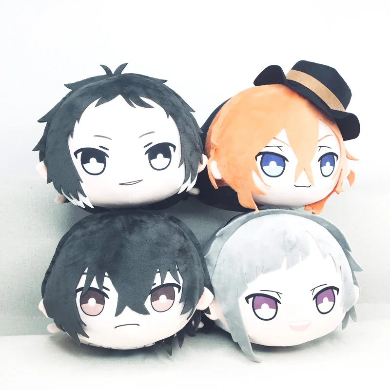 Anime Bungo Stray Dogs Nakahara Chuya Ryunosuke Akutagawa Osamu Dazai  Nakajima Atsushi 10cm Dumpling Pillow Pendant