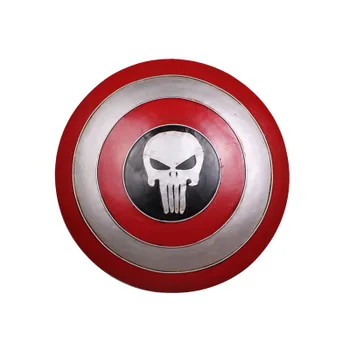 

47cm High Quality Movie The Avengers Captain America Shield Rogers Bar Decorate Metal Shield Cosplay Halloween Prop/Gift Supeman