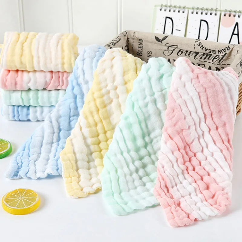 1Pc Blend Gauze Bibs Burp Cloths Saliva Towel Feeding Triangle Bandana Neonatal Towels Baby Simple Design Soft | Детская одежда и