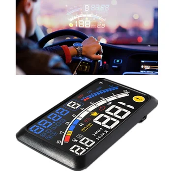 

F4 OBD2 HUD Head up Display Car Projector Water temperature Voltage alarm Shift Fatigue driving reminder Display Car Electronic