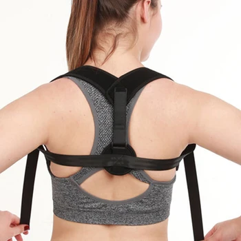 

Shoulder Pad Hunchback Posture Adjustable Vest Seat With Three-button Buckle Breathable Back Belt Neoprene Material