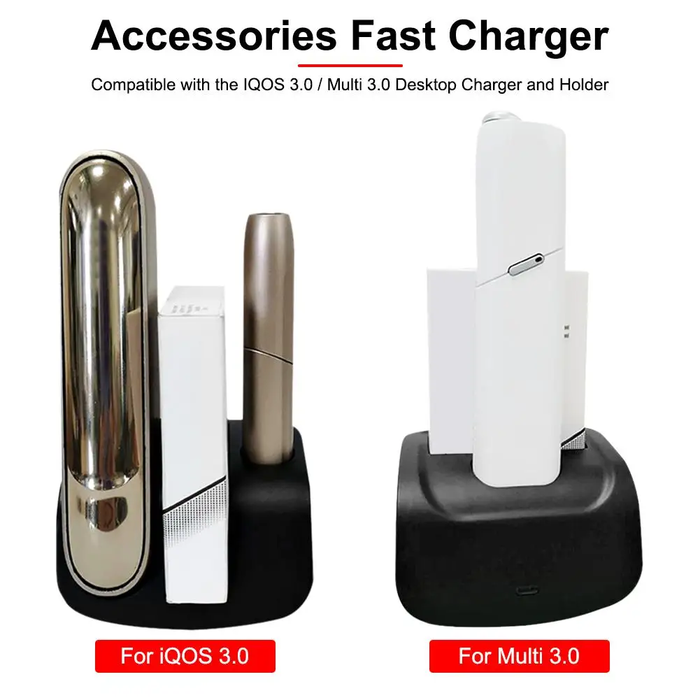 

Fast Car Charger IQOS 3.0 Multi 3.0 Simultaneous Charging Holder For Home Office Car Table