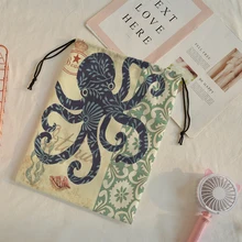 Морская черепаха осьминог печать скорость карман дорожная сумка Mochila мужской тренажерный зал мешок на завязках сумка поддержка настроить