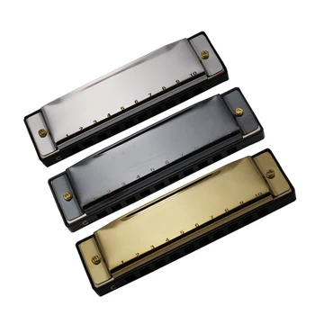 

Hot Selling Harmonica 10 Holes Mouth Diatonic Harmonica for Player Beginner Students Adult Friends