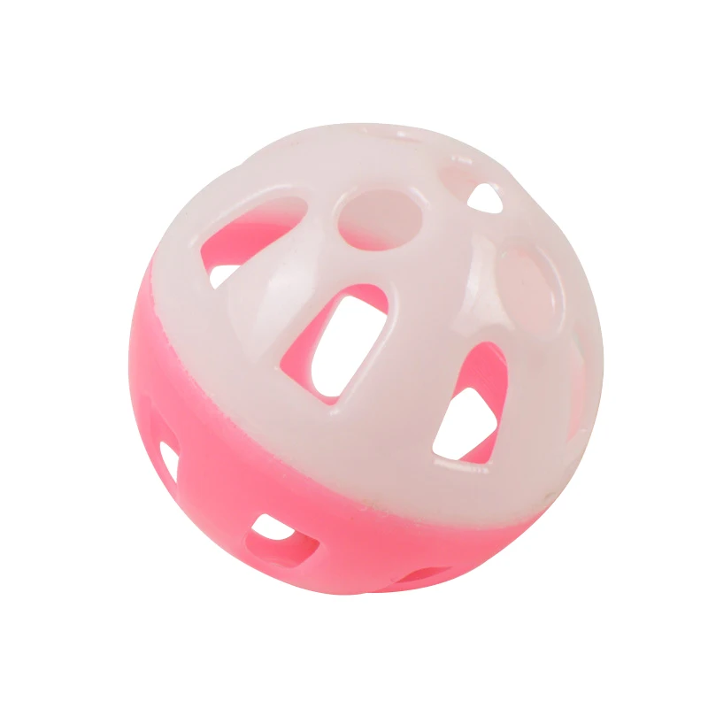 Funny Interactive Cat Toy With Bells Plastic Hollow Sounding Ball Chasing Training Toys Pat Supplies
