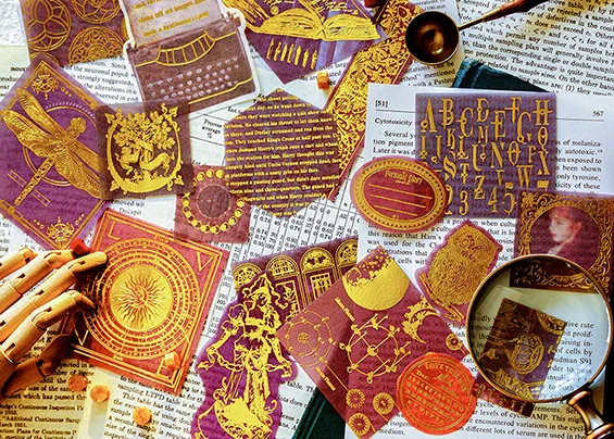 60 шт. Galaxy Скрапбукинг наклейки DIY липкая бумага Вселенная Европа Ренессанс наклейки для украшения дневник канцелярские принадлежности - Цвет: 8