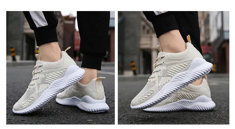 Кроссовки для бега мужские сетчатые кроссовки дышащие zapatillas hombre пара Фитнес Белые мужские спортивные кроссовки уличная спортивная обувь