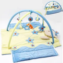 Многофункциональный Детский коврик со съемной поддержкой, Колокольчик для детской кроватки, музыкальные игрушки, сенсорный тренировочный детский матрас, детский игровой коврик