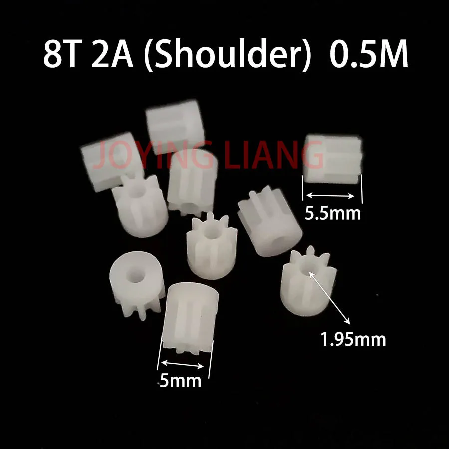 10 Engrenages Plastique 81A 0.4M 8 Dents - Pour Modélisme, Jouets - Trou 1mm, Diamètre 4mm - Accessoires Moteurs