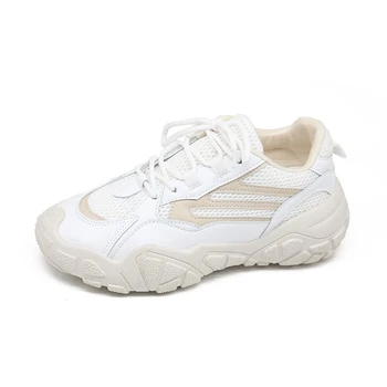 

Woman Fashion Sneakers Mesh Casual Shoes 2020 Platform Chunky Ulzzang Designers Basket Female Breathable Vulcanized Shoes Women