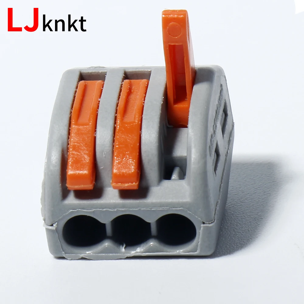 

Universal High Speed Cable Connector Universal Compact Push in PCT-213 Block wire Fast Home wire Connection Wiring Terminal