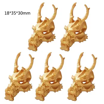 

5Pc Fossils Fragments Modeling Dragon Skull Keel Art Resin Casting Mold Fillings 667E