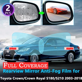 

Full Cover Protective Anti-Fog Film for Toyota Crown Royal Majesta S180 S210 2003~2018 Rearview Mirror Rainproof films 2010 2017