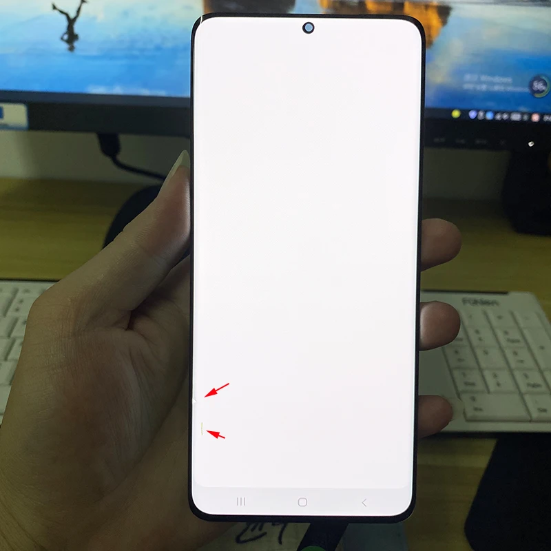 120Hz SUPER AMOLED G998B LCD For Samsung S21 Ultra 5G Display Screen With Frame For S21 Ultra G998U G998F LCD Display With Dot