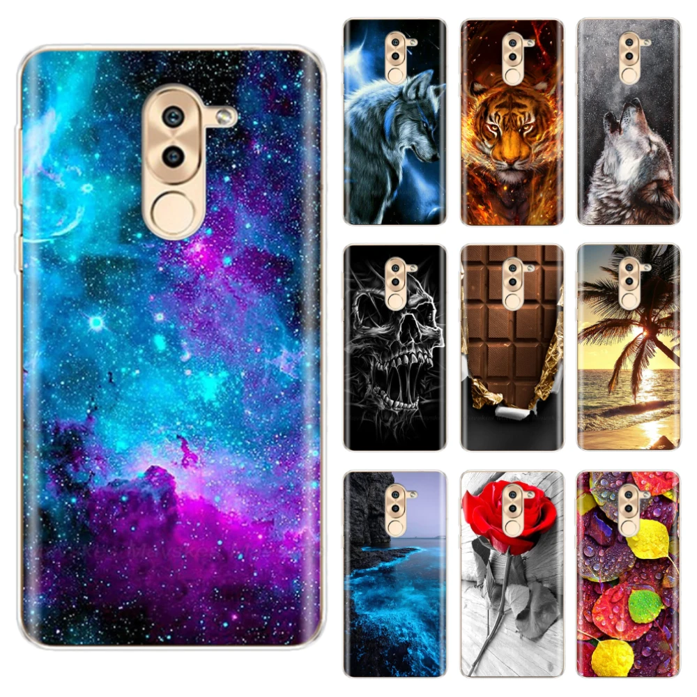 Чехол для Honor 6X мягкий силиконовый чехол телефона Huawei 6 X ТПУ задняя крышка